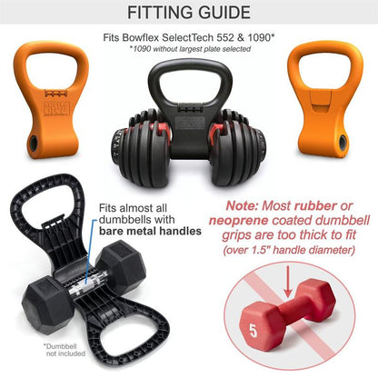 Kettle Gryp - Dumbbell to Kettlebell Converter - the Original, as Seen on Shark Tank