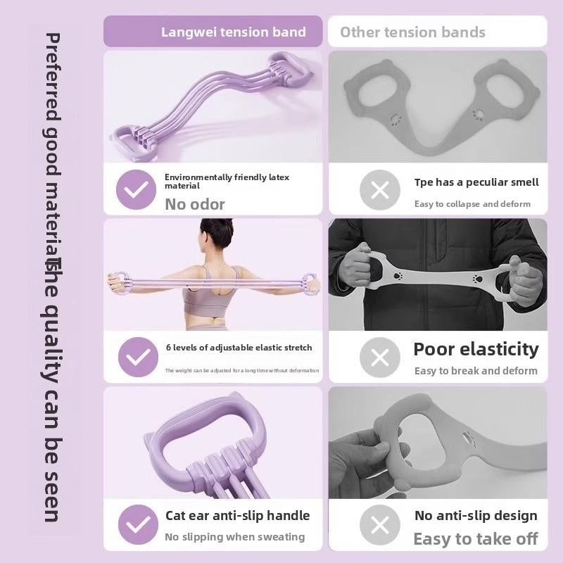 Resistance Band-8-Shaped Trainingband, Suitable for Men and Women, Arm Resistance Band.Chest Expander, Suitable for Yoga Fitness