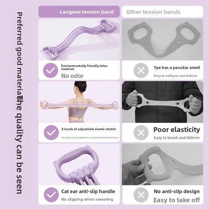 Resistance Band-8-Shaped Trainingband, Suitable for Men and Women, Arm Resistance Band.Chest Expander, Suitable for Yoga Fitness