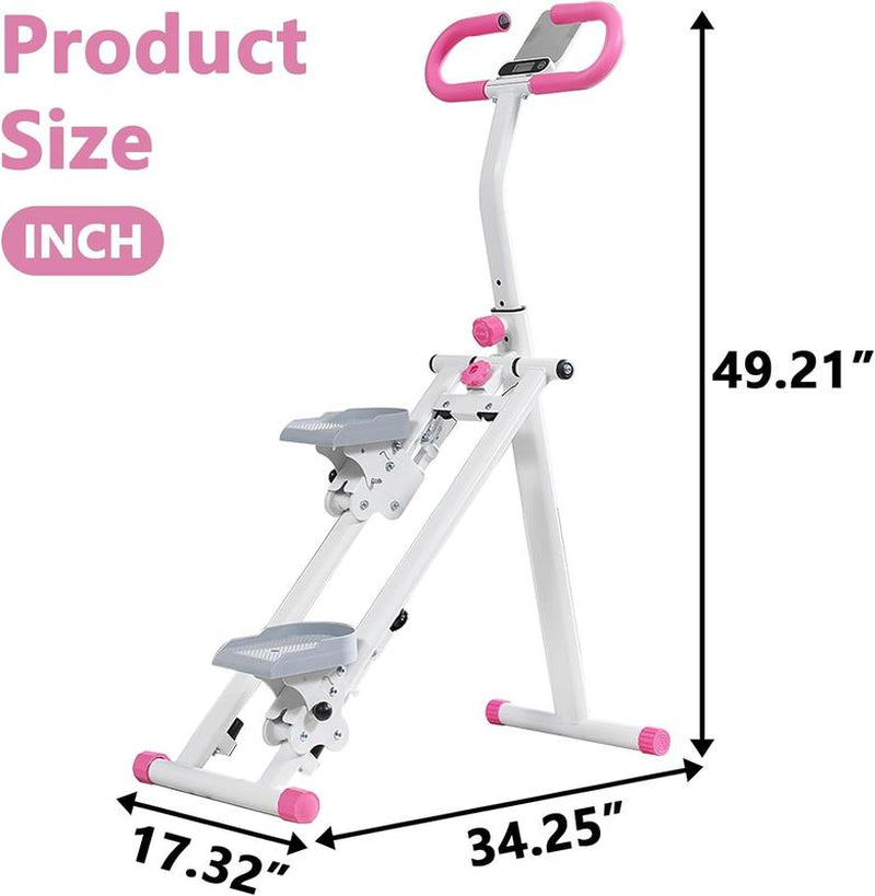 Tiktokshopblackfriday Stair Stepper for Home Gym Exercise, Vertical Climber Exercise Machine for Full Body Workout, Compact Folding Cardio Exercise Climber with Adjustable Handlebar, Hydraulic Fitness Stepper, Niceday Stepper
