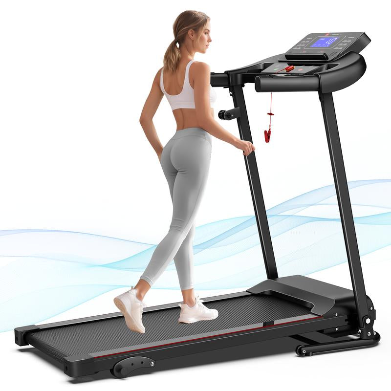 [New Arrival] Incline Treadmill 7.5MPH with Handle for Home and Office,Folding Treadmills Whith 265LBS Weight Capacity,2.5Hp 3 Models 1-12 Programs LED Display Screen