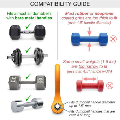 Kettle Gryp - Dumbbell to Kettlebell Converter - the Original, as Seen on Shark Tank