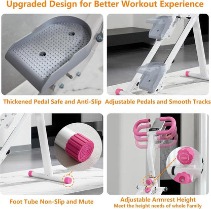 Tiktokshopblackfriday Stair Stepper for Home Gym Exercise, Vertical Climber Exercise Machine for Full Body Workout, Compact Folding Cardio Exercise Climber with Adjustable Handlebar, Hydraulic Fitness Stepper, Niceday Stepper